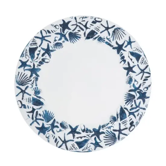 Saro Lifestyle Sea Shell Embellished Charger Plate (Set of 4) image {6}
