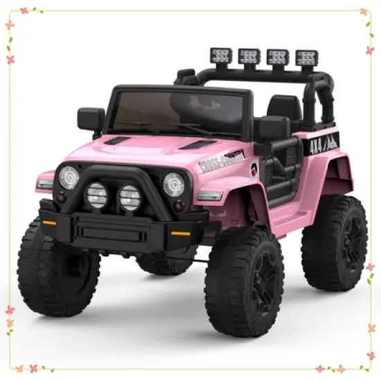 2-Seater Ride On Truck Car, 12V Electric Car for Kids Battery Powered Car w/Parent Remote Control image {8}