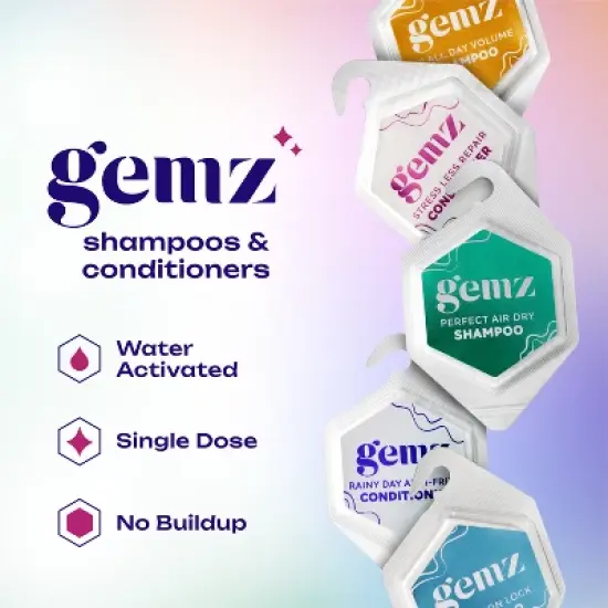 gemz Strengthening Conditioner, Stress Less Repair, Color Safe - 5ct/0.2oz image {2}