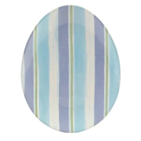 Certified International (Set of 4) 8" Oval Egg Plates image {5}