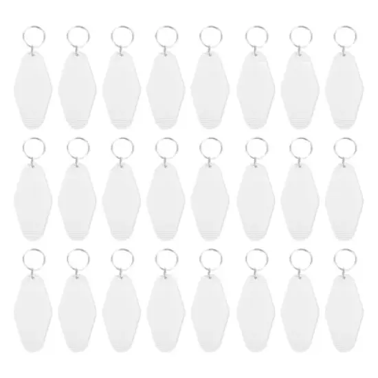 Unique Bargains Blank Vintage Motel Hotel Keychains Key Tag 24 Pcs image {30}