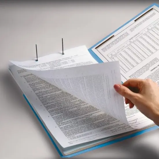 Smead End Tab Fastener File Folder, Shelf-Master  Reinforced Straight-Cut Tab, 2 Fasteners, Letter Size, 50 per Box image {9}