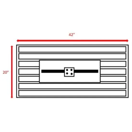 25" H x 42" W Steel Outdoor Fire Pit Table with Removable Lid and Safety Features image {4}