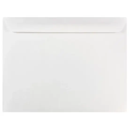 JAM Paper 50pk 10"x13" Booklet Envelopes - White: Large Mailing Envelopes, Gummed Flap, Stationery, Wet and Seal image {4}