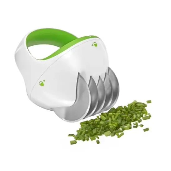 ZYLISS FastCut Herb Tool: Stainless Steel Kitchen Gadget with Ergonomic Soft-Grip Handle, 4 Blades, Dishwasher-Safe image {6}