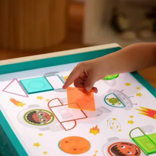 B. toys Look & Shine - Educational Light Box Playset: Shapes, Creative Thinking, Sensory Development, Fine Motor Skills image {7}