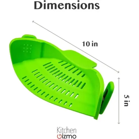Collapsible Silicone Pasta Strainer and Kitchen Gadget for Cooking image {2}