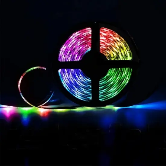 Emerald LED Multi-Color, Color-Changing Light Strips for Bedrooms, Living Room, Outdoor Patio, and Office image {2}