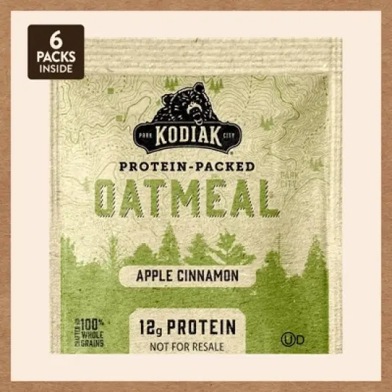 Kodiak Apple Cinnamon Oatmeal Packets - 6pk / 10.58oz image {4}