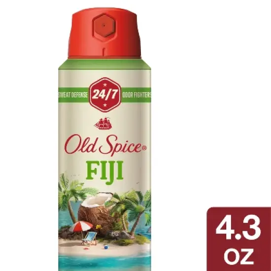 Old Spice Men's Invisible Dry Spray Antiperspirant & Deodorant - Fiji Scent - Fresher Collection - 4.3oz image {10}