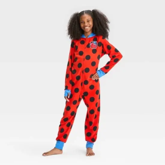 Girls' Miraculous Tales of Ladybug CatNoir Union Suit - Blue/Red image {3}