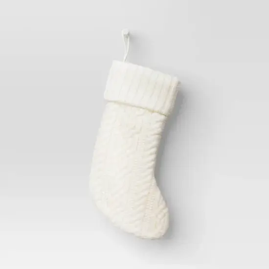 20" Cable Knit Christmas Stocking - Wondershop&trade; image {3}