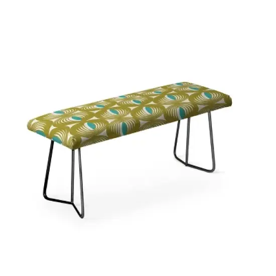 Heather Dutton Oculus Olive Green Bench - Deny Designs image {1}