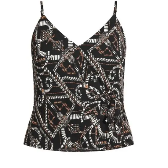 Women's Plus Size Exotic Tile Top - black | CITY CHIC image {2}