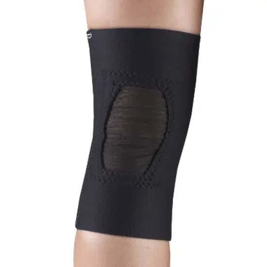 OTC Knee Support, Encircling Stabilizer Pad, Neoprene, Black image {1}