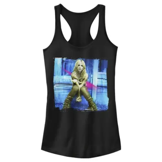 Junior's Britney Spears Self-Titled Album Racerback Tank Top image {4}