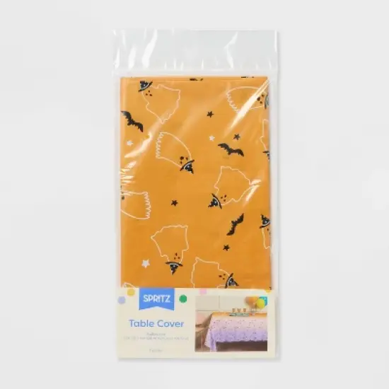 Halloween Ghost Witch Ombre Table Cover Orange/Purple - Spritz&trade; image {2}