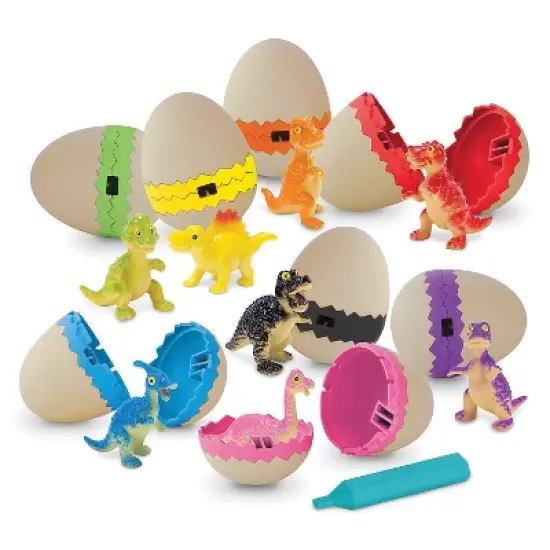 MindWare My First Dig It Up! Color Surprise Dinosaur Eggs Excavation Kit - 17 Piece Kit image {1}