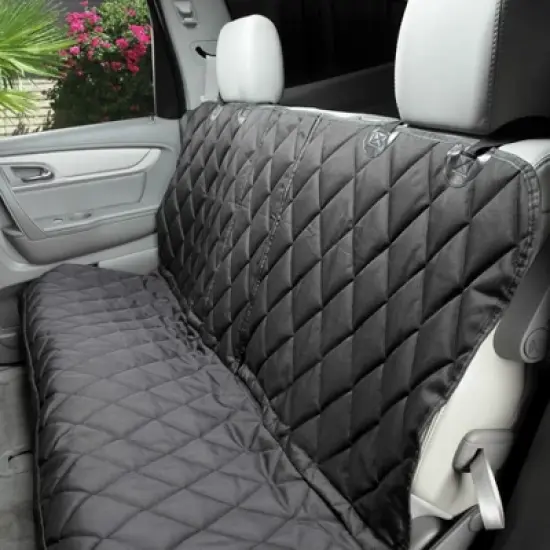 4Knines Rear Seat Cover for Fold Down Seats with Hammock Regular Black image {8}