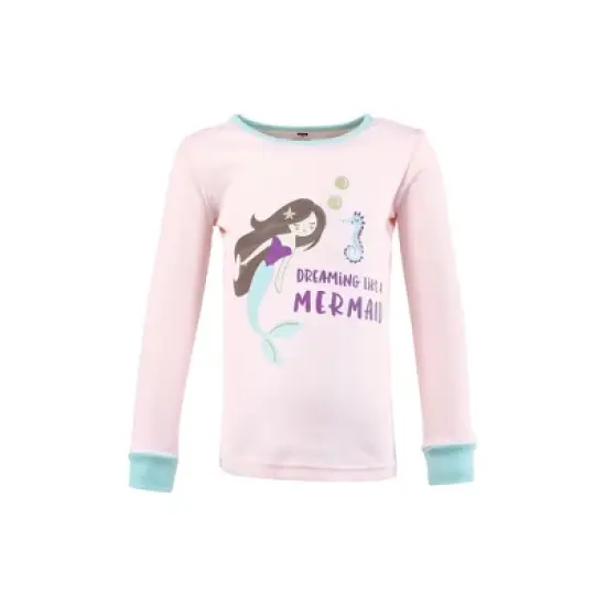 Hudson Baby Girl Cotton Pajama Set, Mermaid image {2}