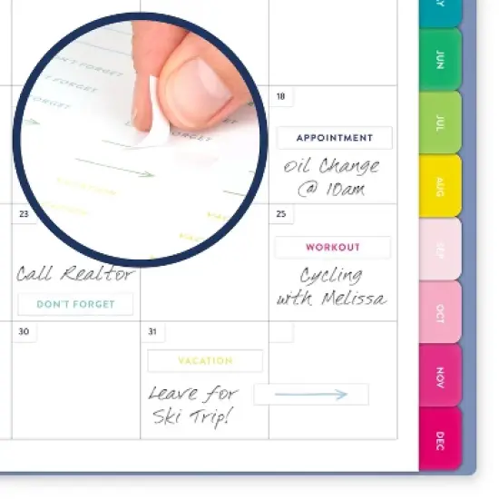 Emily Ley for At-A-Glance 2025 Weekly/Monthly Planner 9"x7.813" French Blue: Simplified Planner, Adult, Non-Toxic, Tabs image {7}