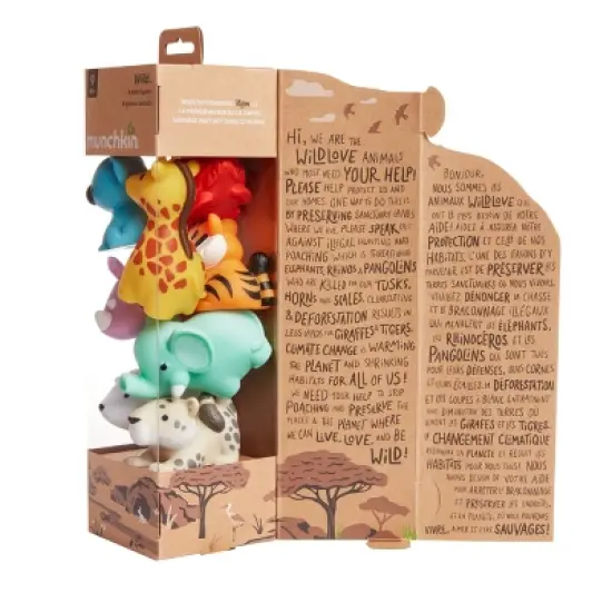 Munchkin Wild Animal Bath Toy Squirts - 8pk image {6}