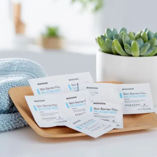 McKesson Sterile Skin Barrier Wipes, No-Sting, 2.4in x 2.4in image {2}