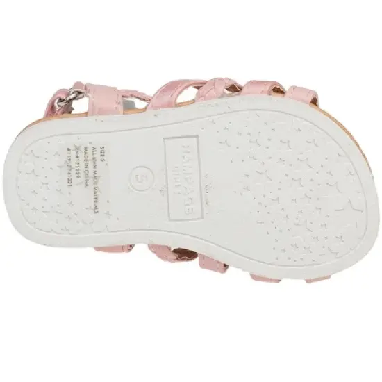 Rampage Toddler Girl's Strappy Ankle Strap Fashion Sandals/Flats with Braided Straps image {5}