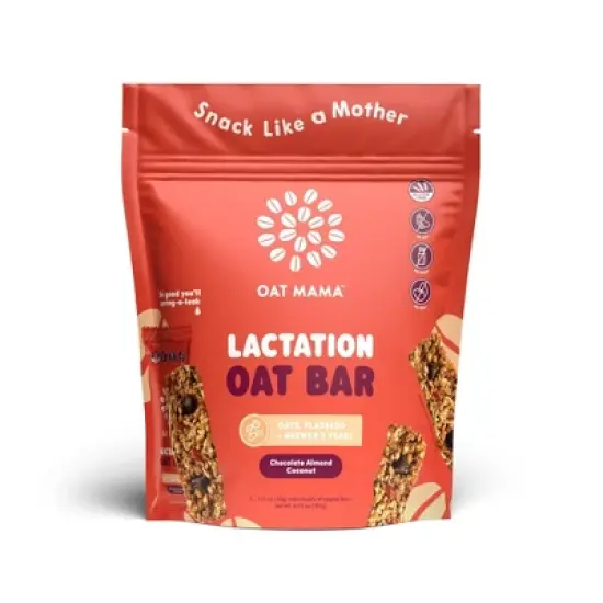 Oat Mama Lactation Bars - Chocolate Almond Coconut - 6.35oz/5ct image {8}