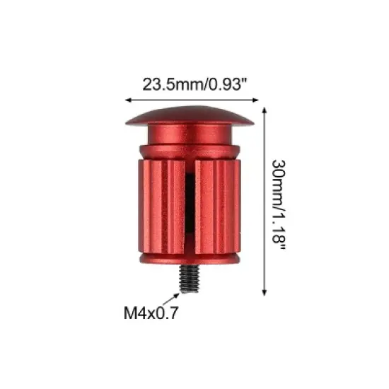 Unique Bargains Aluminum Alloy End Plugs Bicycle Handlebar End 17.5-22mm 1 Pair image {2}