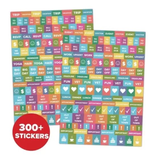 Willow Creek Press Happy Stripe Academic July 2025 - June 2026 6.5"x8.5" Weekly Monthly Softcover Planner image {5}