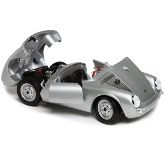 Porsche 550 A Spyder Silver 1/18 Diecast Model Car by Maisto image {2}