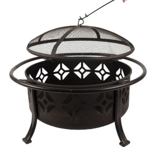 Pleasant Hearth Sunderland Deep Bowl Fire Pit image {6}