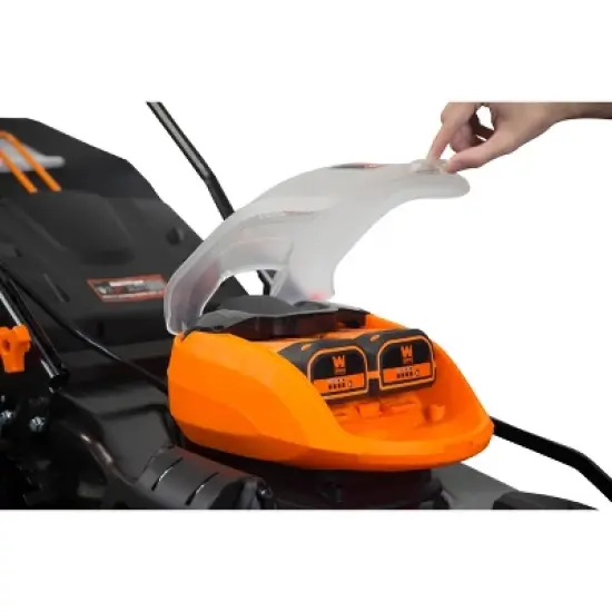 WEN 40439 40V Max 19" Cordless 3-in-1 Lawn Mower With Two Batteries 16gal Bag & Charger image {5}