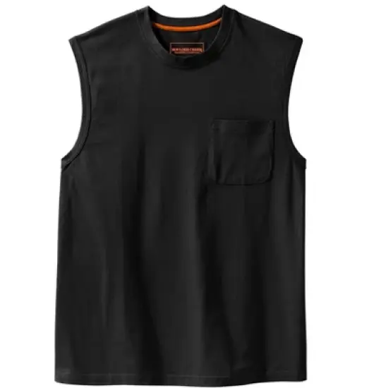 Boulder Creek by KingSize Men's Big & Tall  Heavyweight Pocket Muscle Tee Shirt image {4}