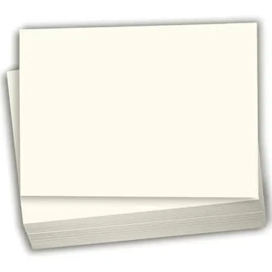 Hamilco Blank Index Cards 5.5 x 8.5 Card Stock 100lb Cover Cream Cardstock Paper - 100 Pack image {7}