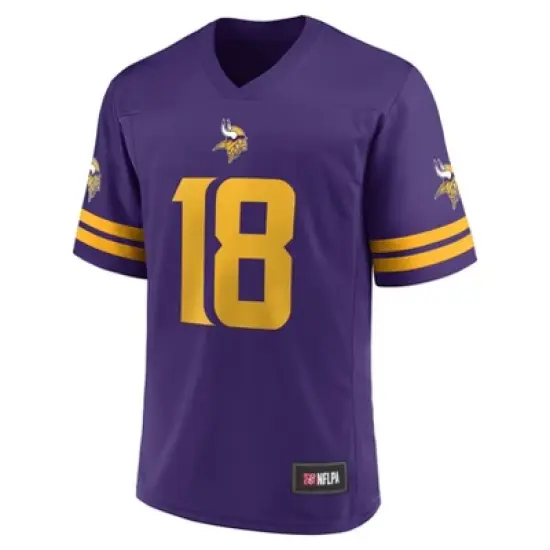 NFL Minnesota Vikings Men's Short Sleeve Jefferson 18 Jersey image {3}