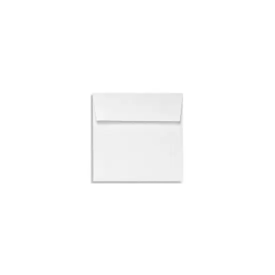 LUX 5 x 5 Square Envelopes 2 11/16 x 3 11/16  White Linen 8505-WLI-50 image {1}