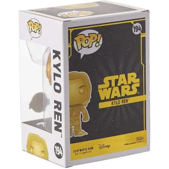 Funko Star Wars Funko POP Vinyl Figure | Kylo Ren Gold Metallic image {2}