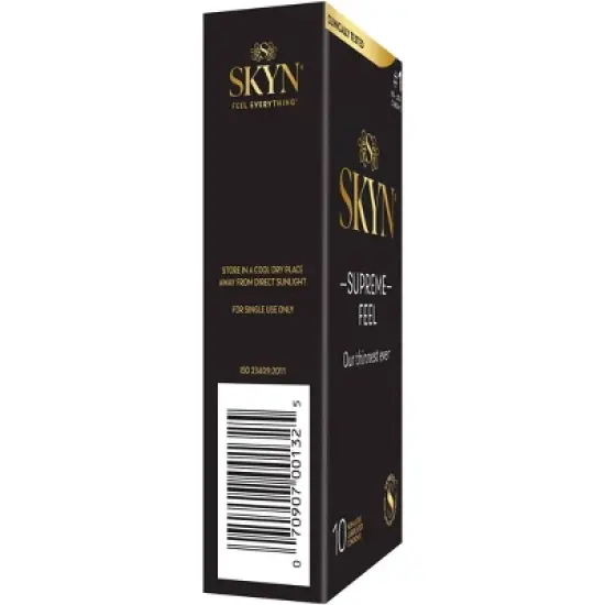 SKYN Supreme Non-Latex Lubricated Condoms - 10ct image {9}