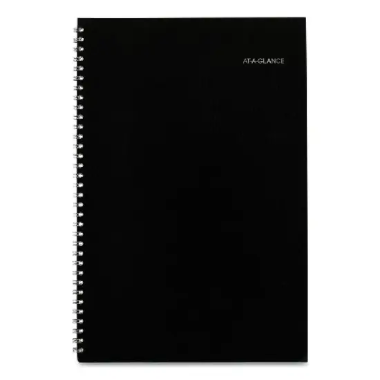 DayMinder Monthly Planner, Ruled Blocks, 12 x 8, Black Cover, 14-Month: Dec 2025 to Jan 2027 image {2}