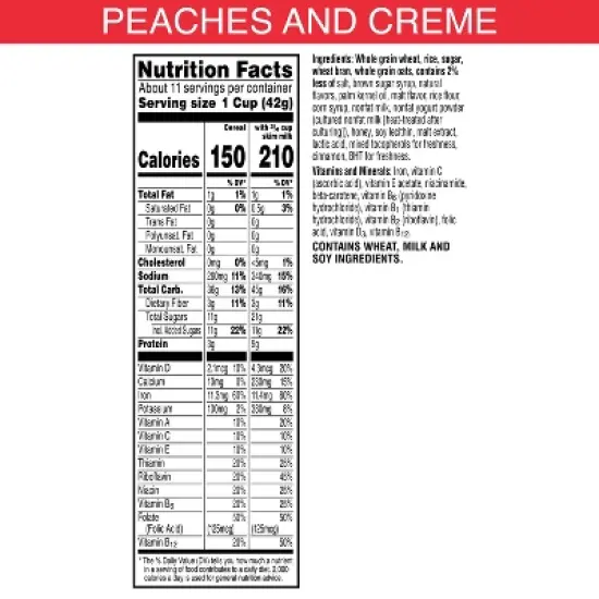 Kellogg's Special K Peaches and Cream Breakfast Cereal - 16.6oz image {4}