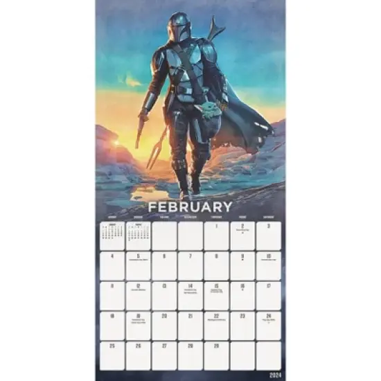 Trends International Inc. 2023-24 Wall Calendar 12"x12" Star Wars: The Mandalorian image {2}