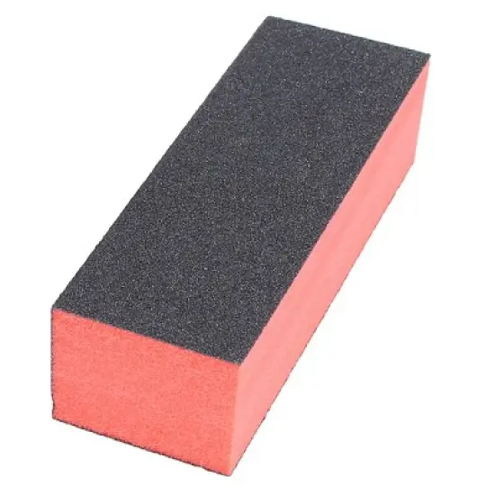 Unique Bargains Sponge Nail Finishing Buffer Buffing Block Manicure File Polishing Smooth Tool Black Red 10 Pcs image {2}