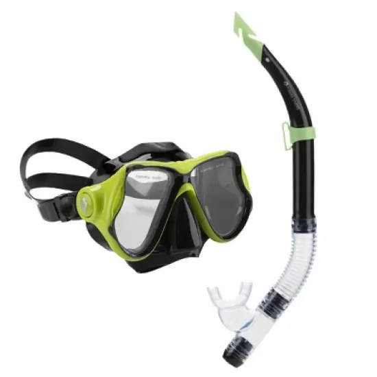 Hawaii Divers Beluga Jr Snorkel Combo &ndash; Bright Yellow/Black | Ages 8+ image {5}