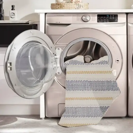 Maldon Washable Outdoor Rug Ivory/Blue - Linon image {7}