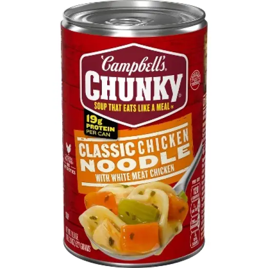 Campbell's Chunky Classic Chicken Noodle Soup - 18.6oz image {13}