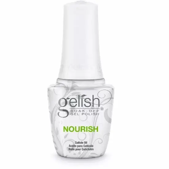 Gelish Soak Off Gel Polish NOURISH Cuticle Oil (0.5 oz) Restores Essential Oils In Cuticles and Skin Surrounding The Nail image {1}