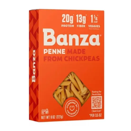 Banza Gluten Free Chickpea Penne - 8oz image {8}