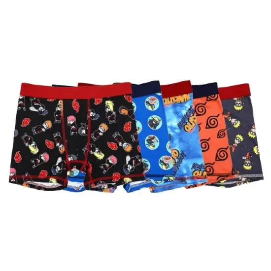 Naruto Shippuden Character Print Multipack Boys Boxer Briefs Underwear image {8}